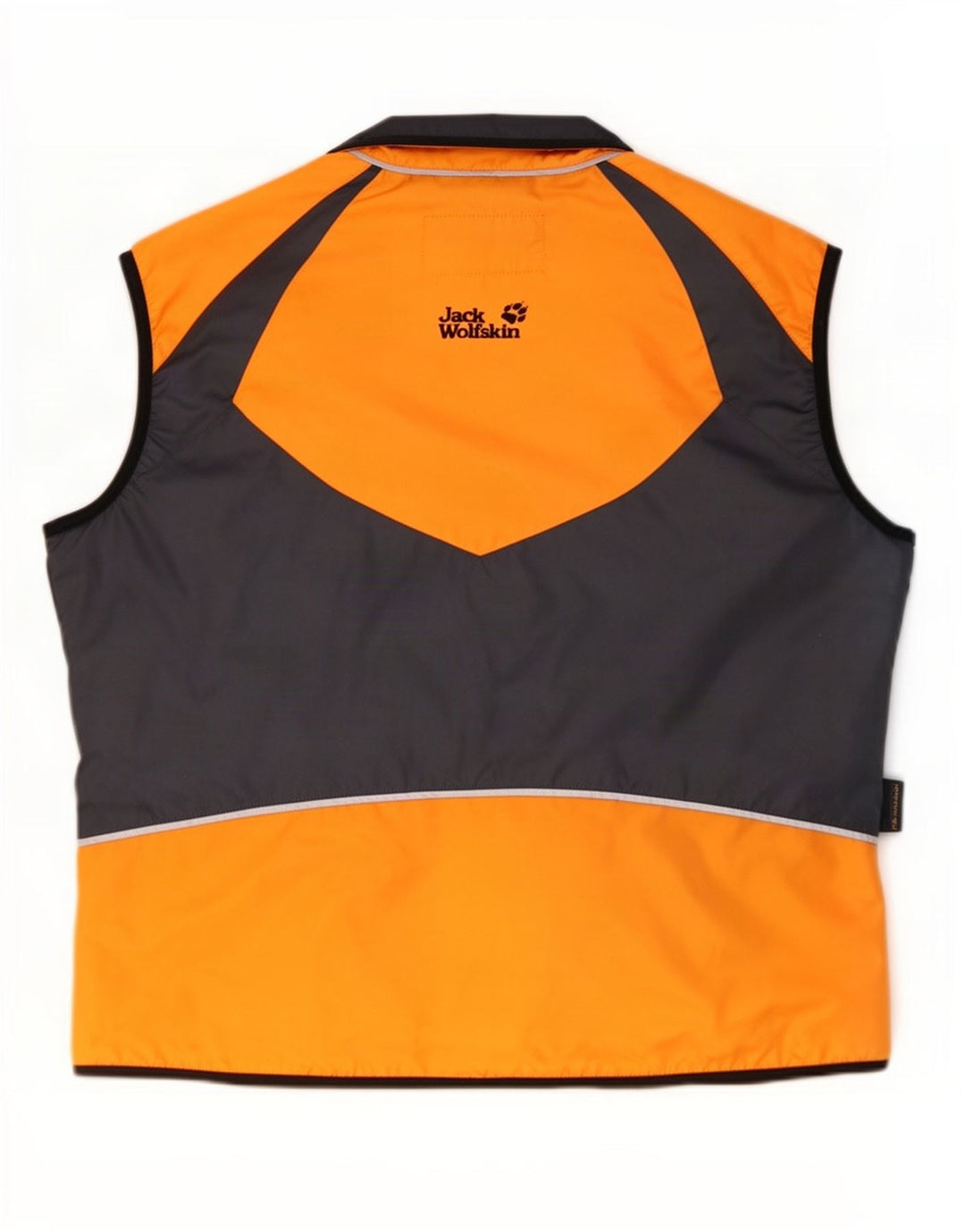 Jack Wolfskin Gilet Homme UK 40 Large Orange Colorblock Polyester