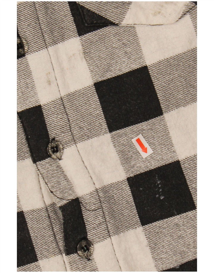 JOY Chemise en flanelle pour homme Lumberjack XL en coton vichy noir