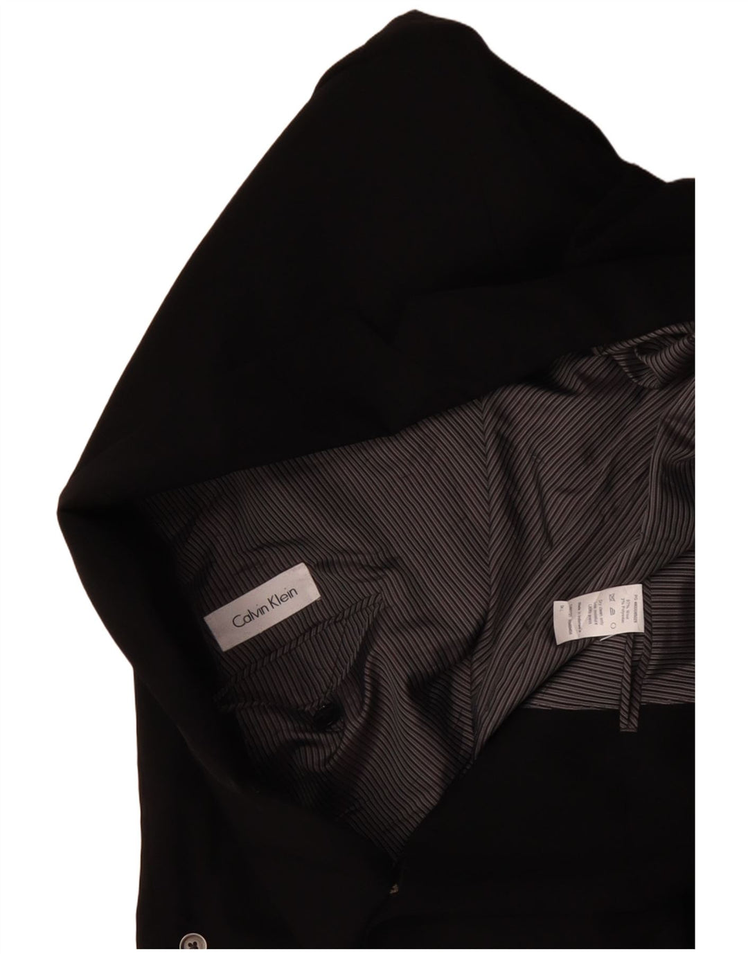 CALVIN KLEIN Veste Blazer 2 Boutons Homme IT 54 2XL Laine Noir