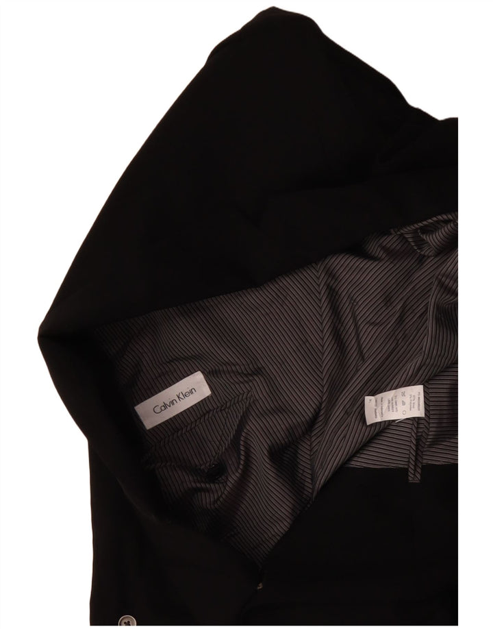 CALVIN KLEIN Veste Blazer 2 Boutons Homme IT 54 2XL Laine Noir