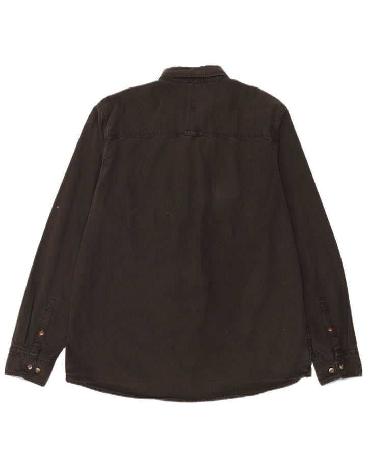 Chemise Slim Fit Homme Fat Face XL Coton Noir