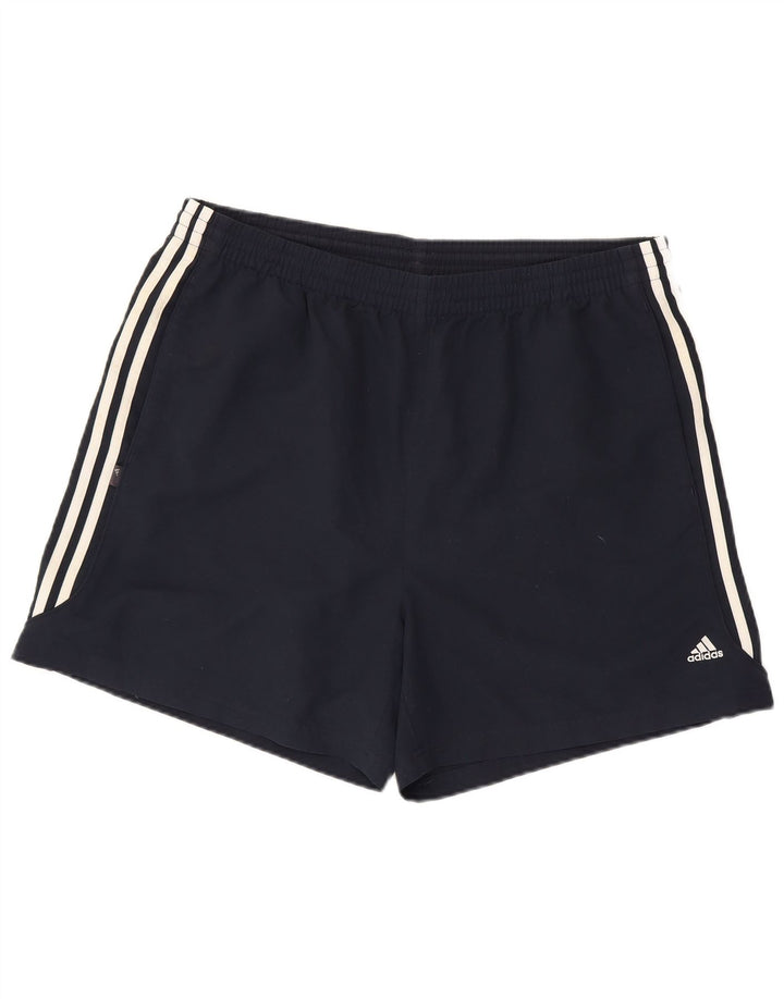 Adidas Short de sport pour homme 2XL Bleu marine Polyester