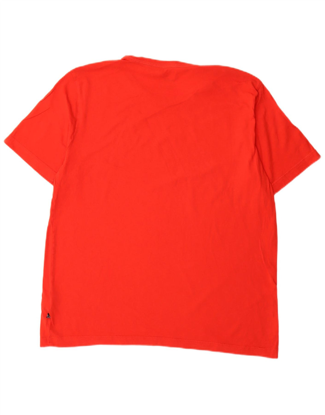 Puma Homme Graphic T-Shirt Top Large Rouge Coton