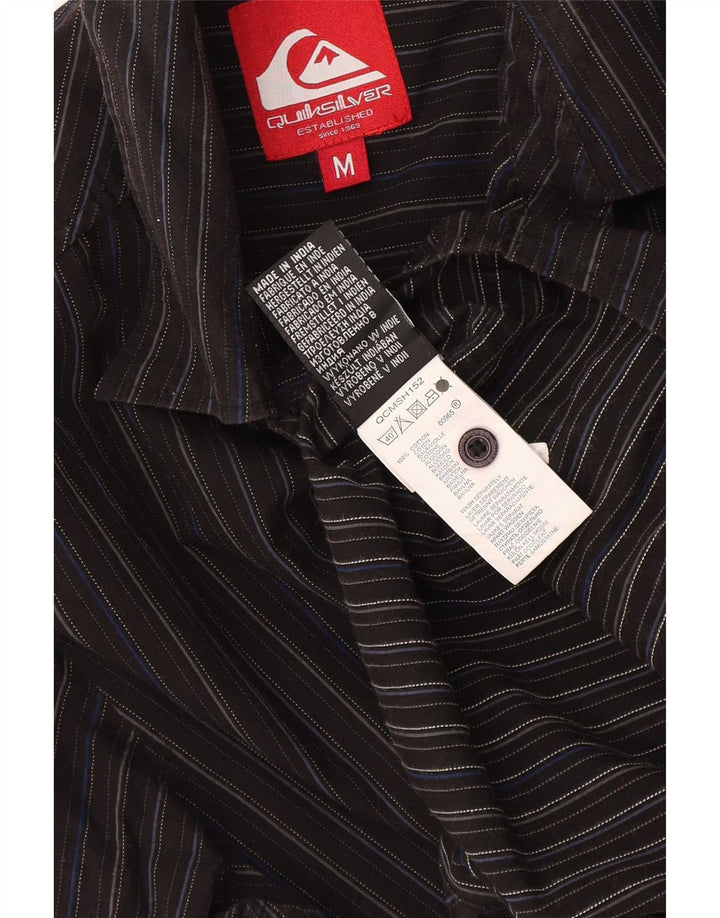Quiksilver Chemise Homme Coton Rayé Noir Moyen