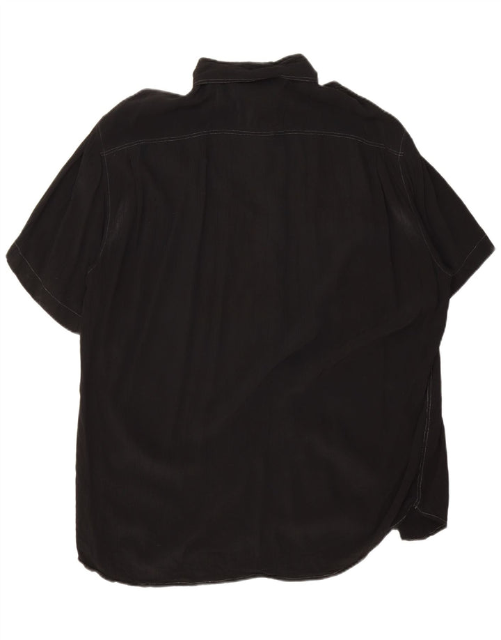 Cacharel Chemise à manches courtes pour homme XL Noir