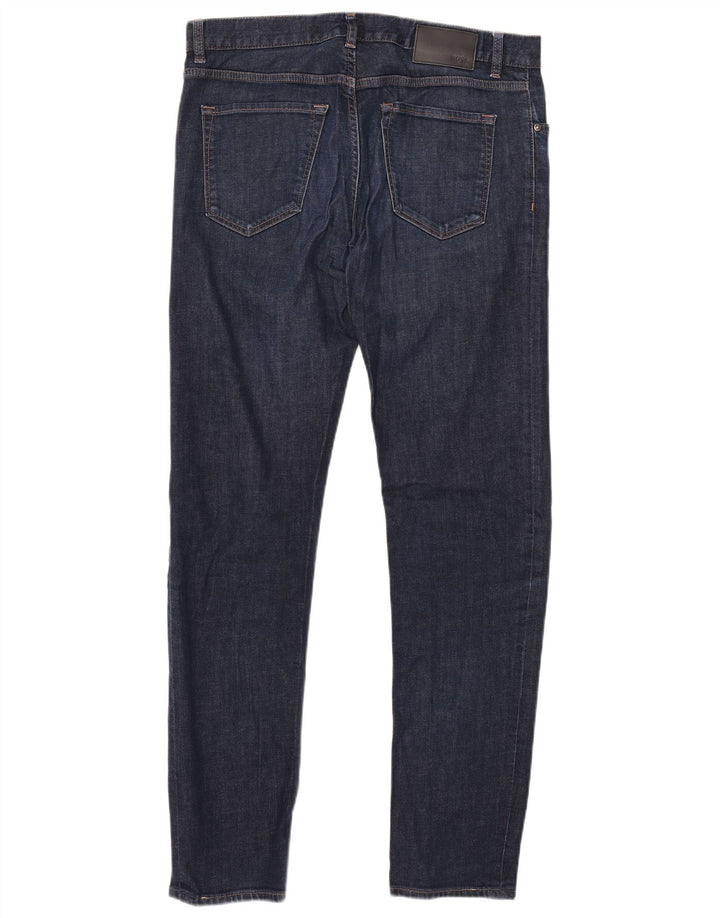 HUGO BOSS Jean Slim W34 L34 Bleu Marine Coton Homme