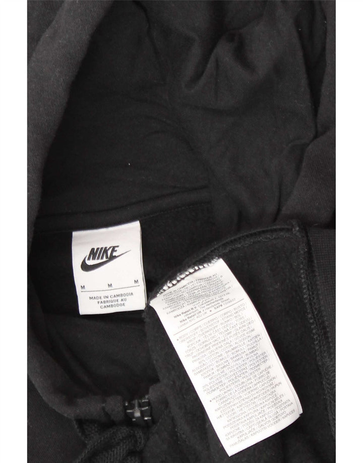 Nike Sweat à capuche zippé pour homme en coton noir moyen