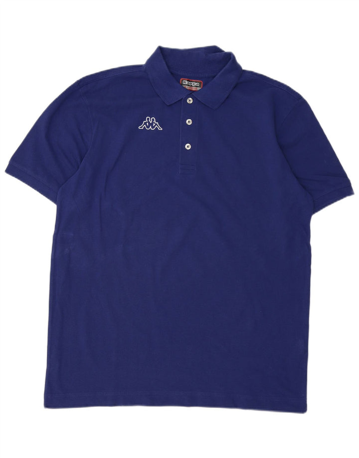Kappa Polo Graphique Homme XL Bleu Coton
