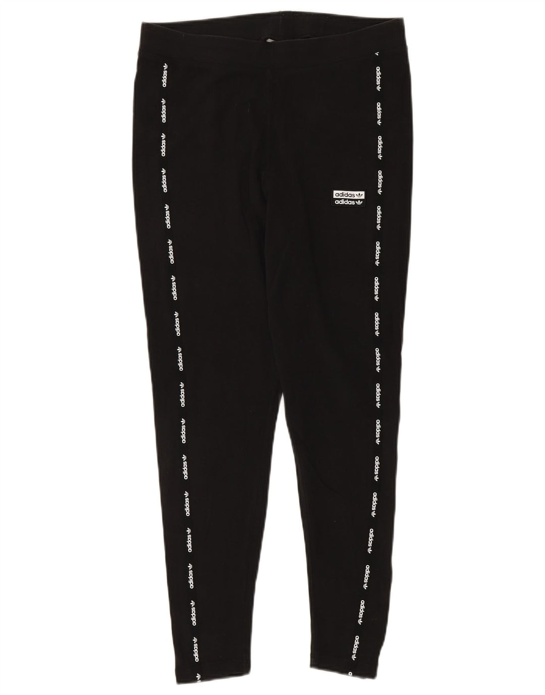 ADIDAS Leggings graphiques pour femmes UK 18 XL Coton noir