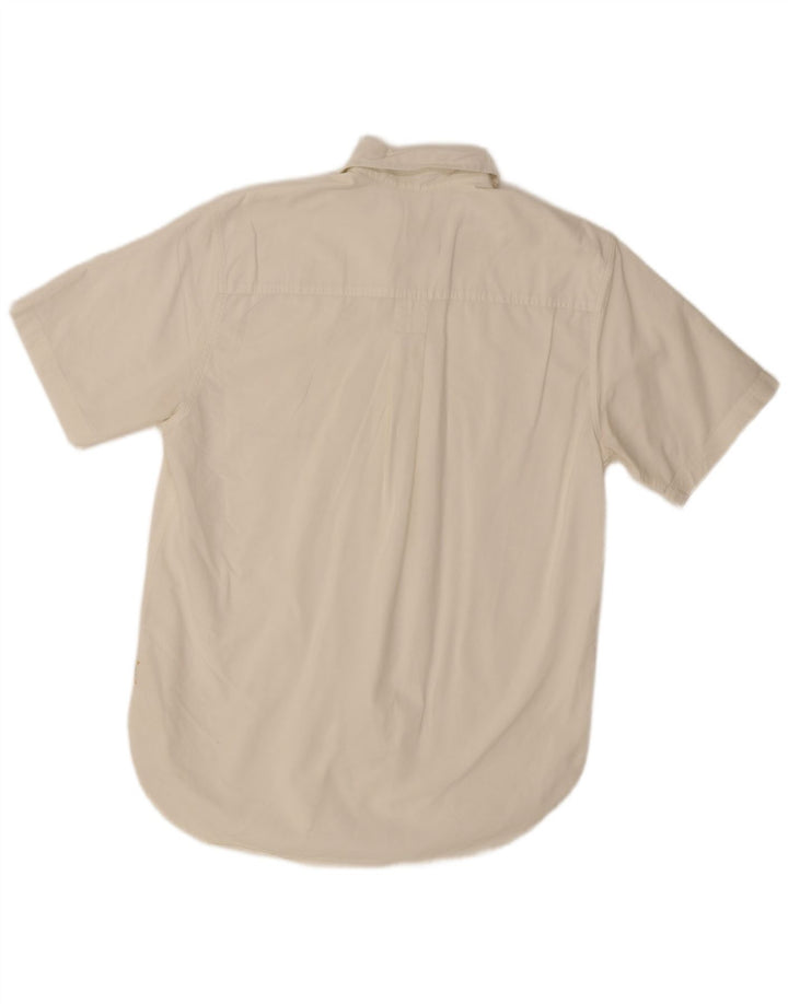 Timberland Chemise à Manches Courtes Homme Blanc Moyen