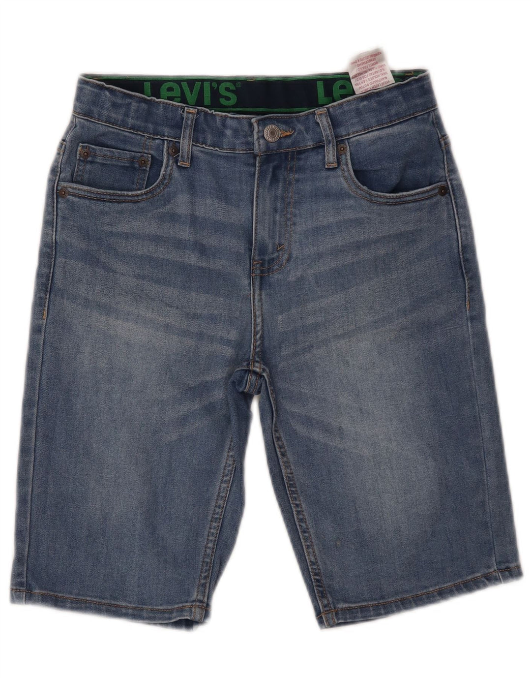 LEVI'S Short en Jean Fille 13-14 ans W26 Bleu Coton