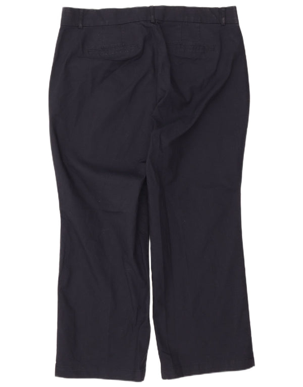 Dockers Pantalon décontracté droit pour femme US 18 2XL W36 L27 Bleu marine