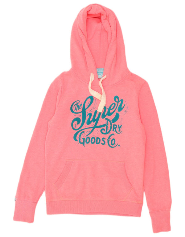Superdry Pull à capuche graphique pour femme UK 6 XS Rose Polyester
