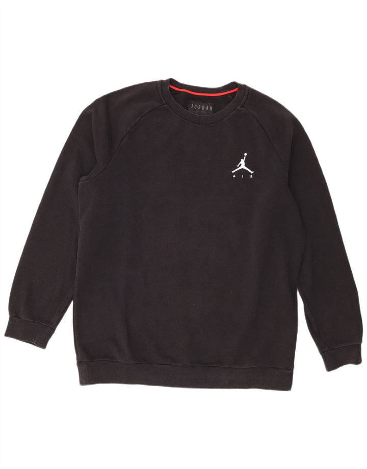 Jordan Sweat-shirt pour homme en coton noir Taille L