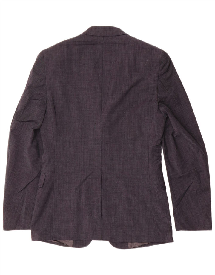 DKNY Veste blazer à 2 boutons pour homme UK 36 Small Bleu marine