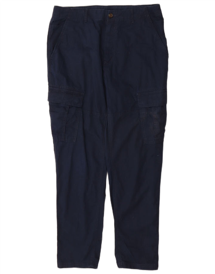 Marks & Spencer Pantalon Cargo Slim Homme W36 L31 Bleu Marine Coton