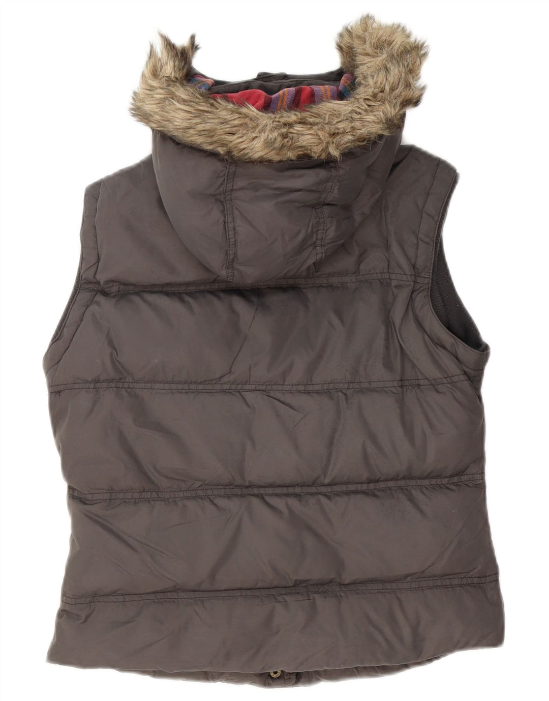 Jack Wills Gilet rembourré pour femme UK 10 Petit nylon gris