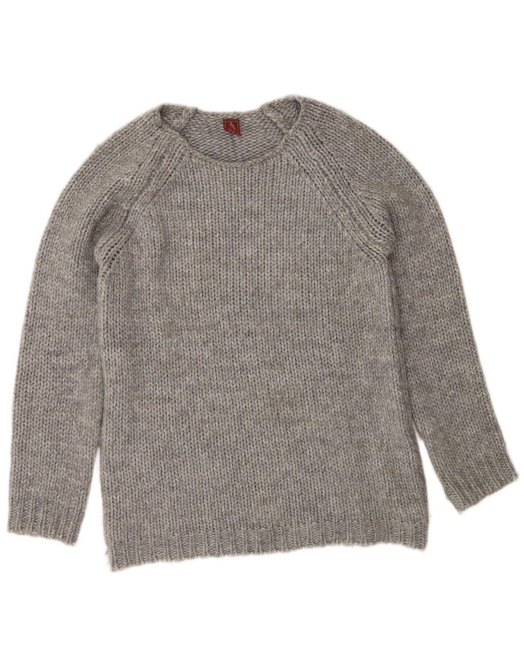 Dondup Pull col bateau pour femme UK 44 Laine gris moyen