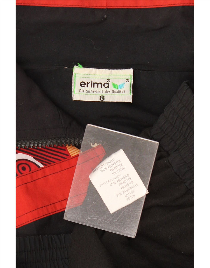 Erima Veste de survêtement pour homme 2XL Noir Géométrique Polyester