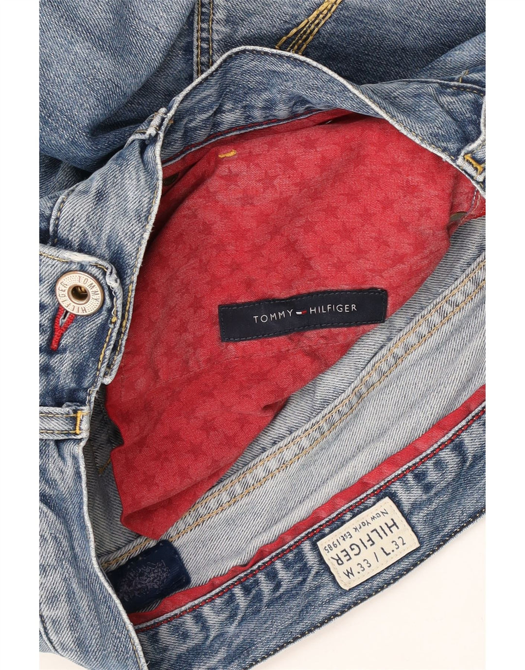 Tommy Hilfiger Jean droit homme W33 L32 bleu