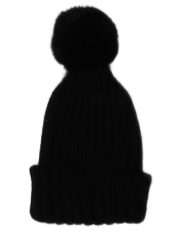 Colmar Bonnet à pompon en tricot pour femme Taille unique Noir Acrylique Hiver