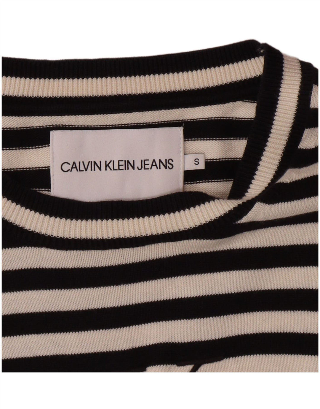 Calvin Klein Pull col bateau pour femme UK 10 Petit Noir Classique