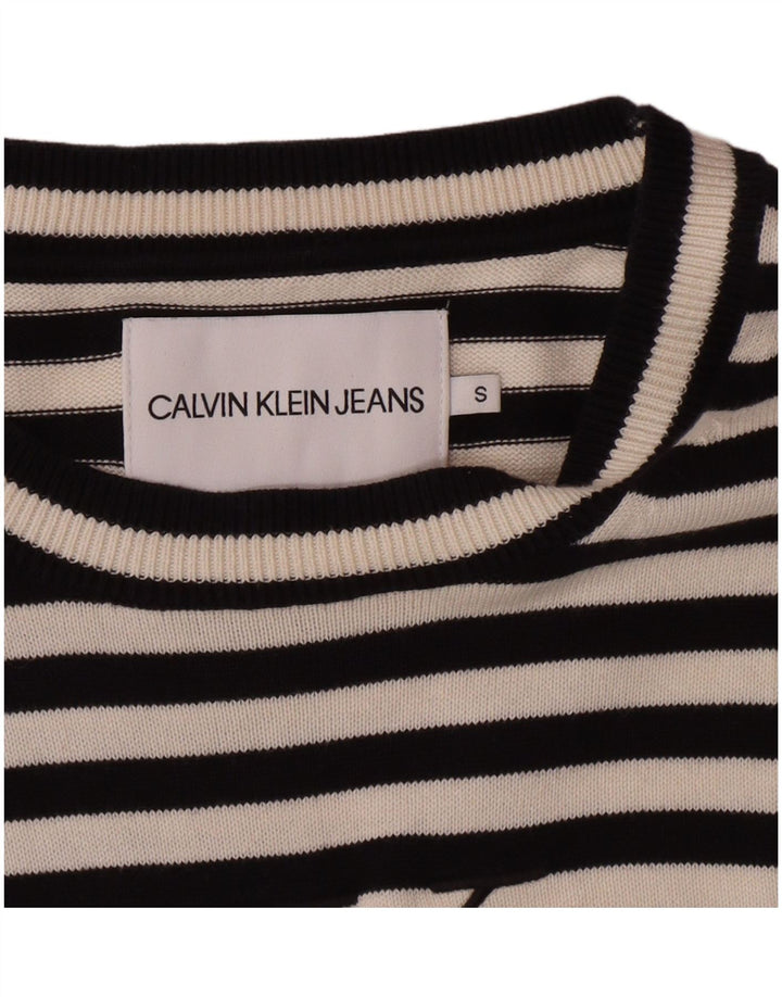 Calvin Klein Pull col bateau pour femme UK 10 Petit Noir Classique