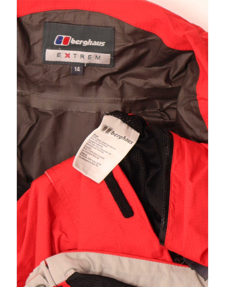 Berghaus Veste de Pluie à Capuche Garçon 13-14 Ans Nylon Rouge