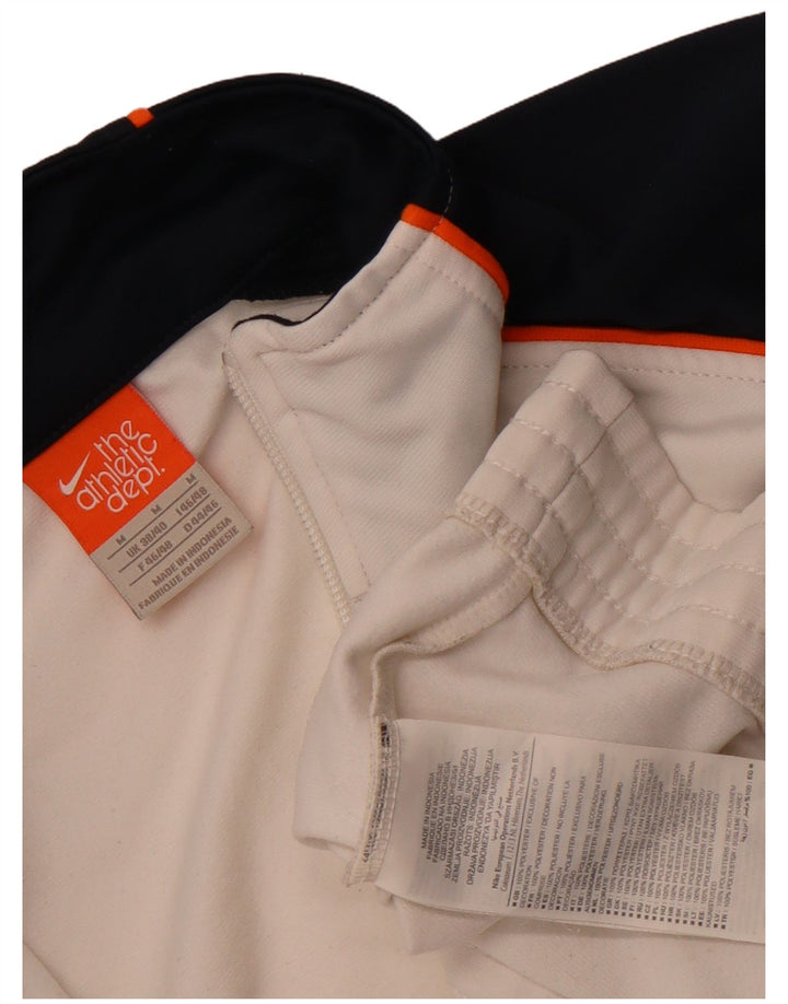 Veste de survêtement Nike pour homme UK 38/40 Polyester color block blanc moyen