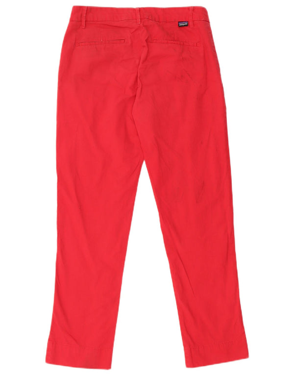 Patagonia Pantalon Chino Slim Femme US 0 XS W28 L26 Coton Rouge