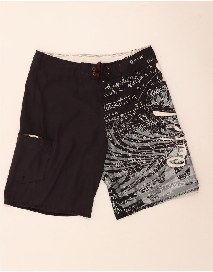QUIKSILVER Short de Bain Graphique Homme Petit Noir Polyester