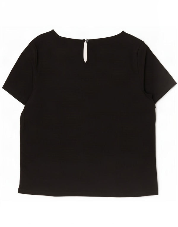 Marks & Spencer Chemisier pour femme UK 14 Large Noir Viscose