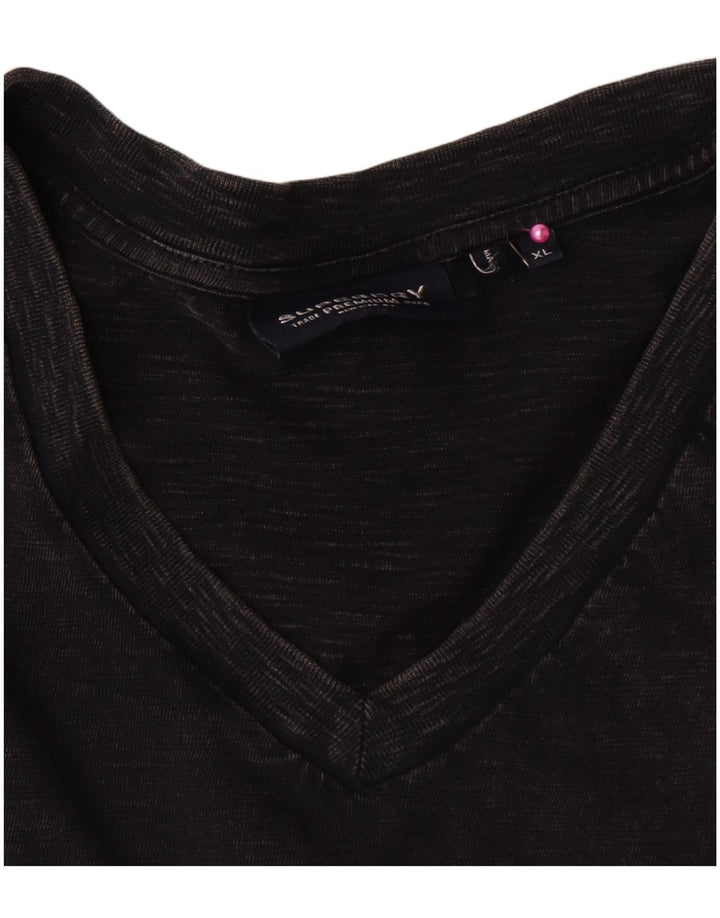 Superdry T-Shirt Homme Top XL Noir Coton
