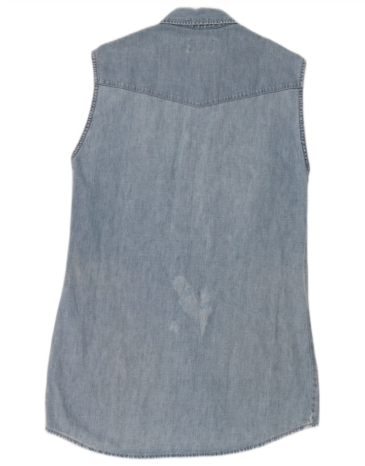 Mustang Robe en jean sans manches pour femme UK 44 Bleu moyen