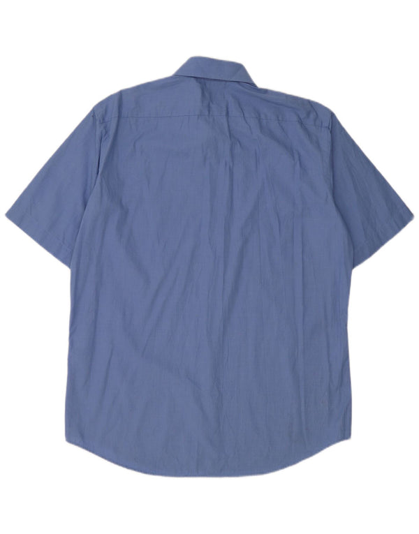 Hugo Boss Chemise à manches courtes coupe régulière pour homme Taille 41 16 Grand coton bleu