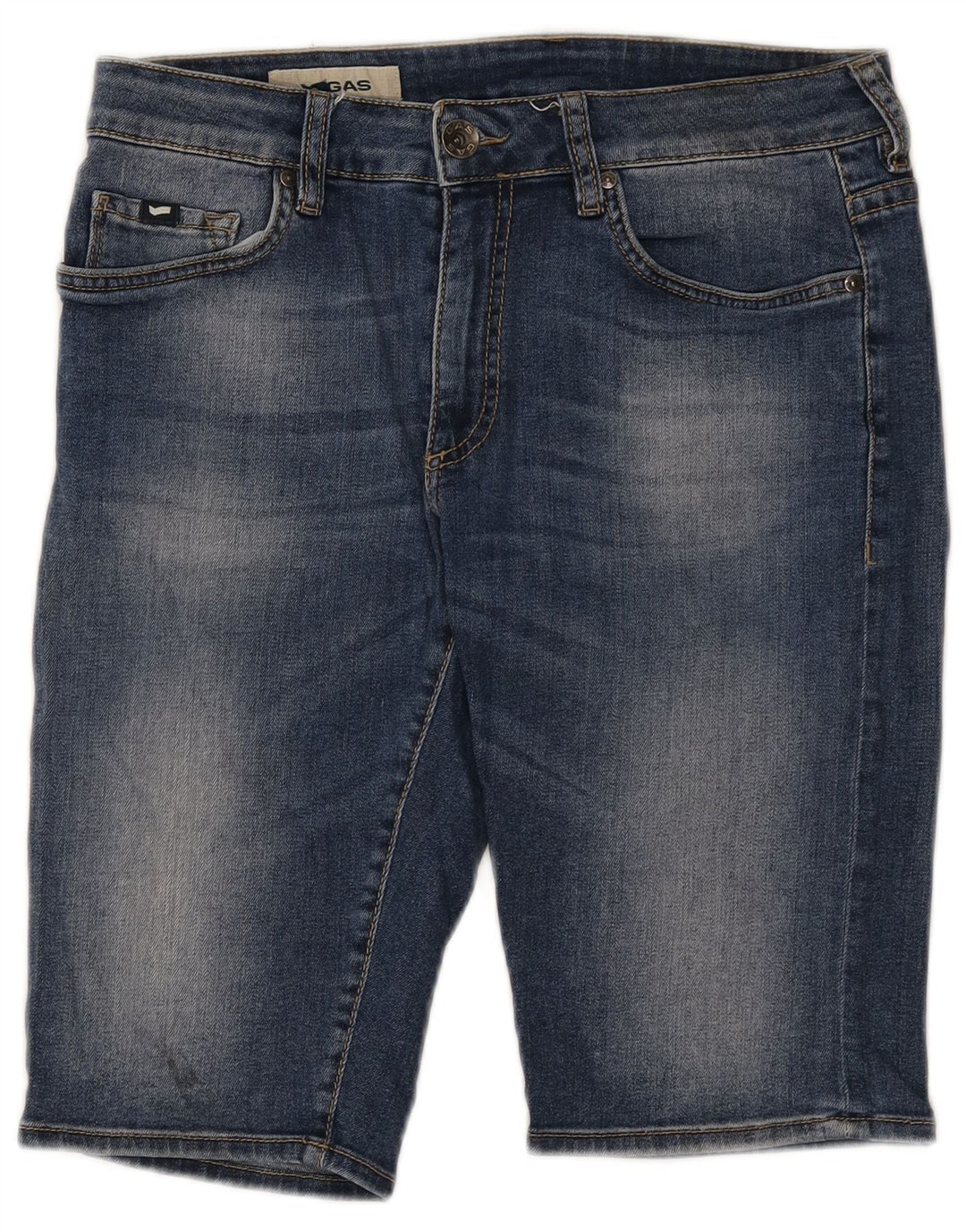 Gas Short en Jean Homme W33 Bleu Moyen Coton