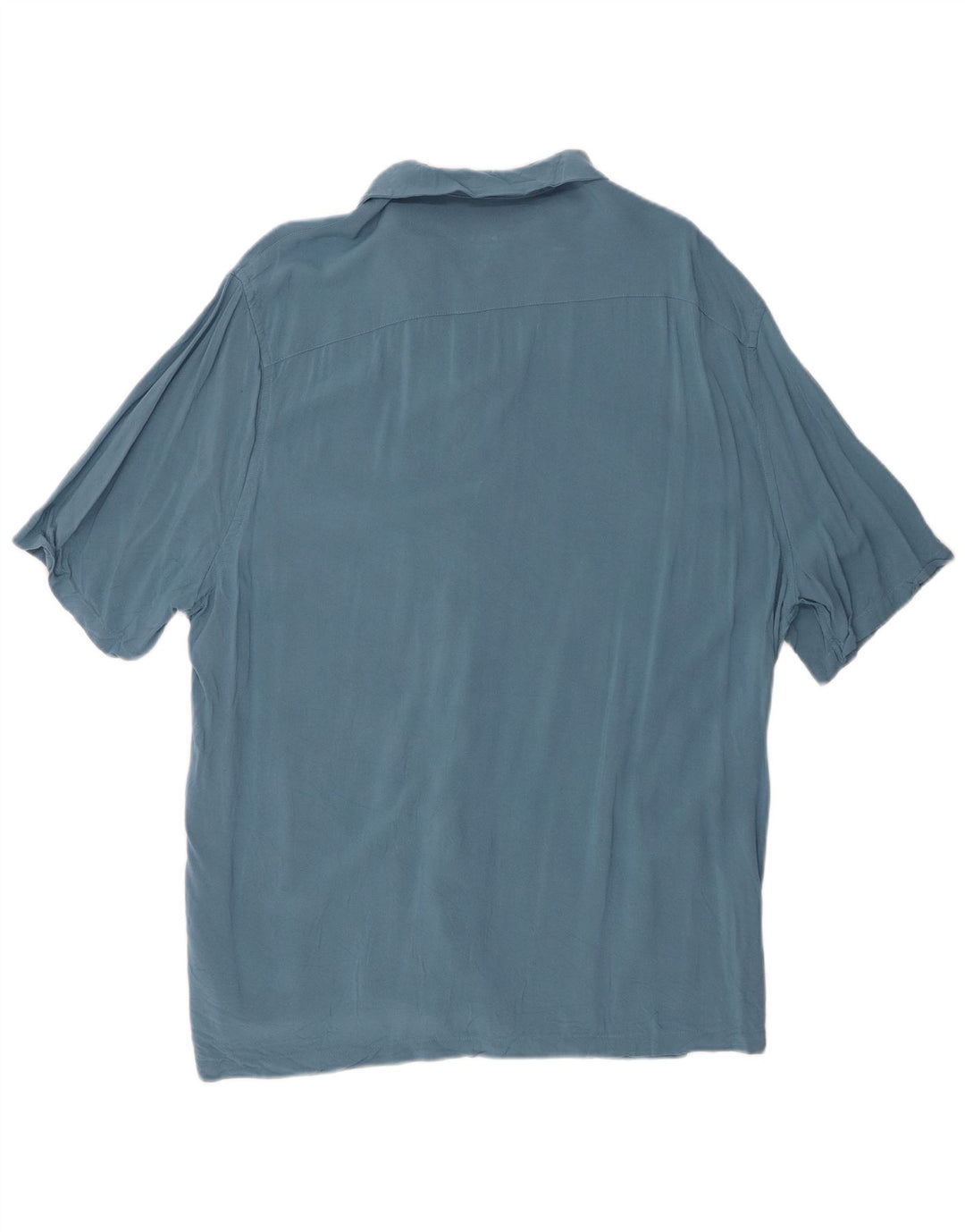 All Saints Chemise coupe décontractée pour homme 2XL Bleu Viscose