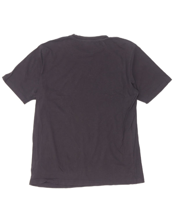 Diesel Homme T-Shirt Top Large Bleu Marine Coton
