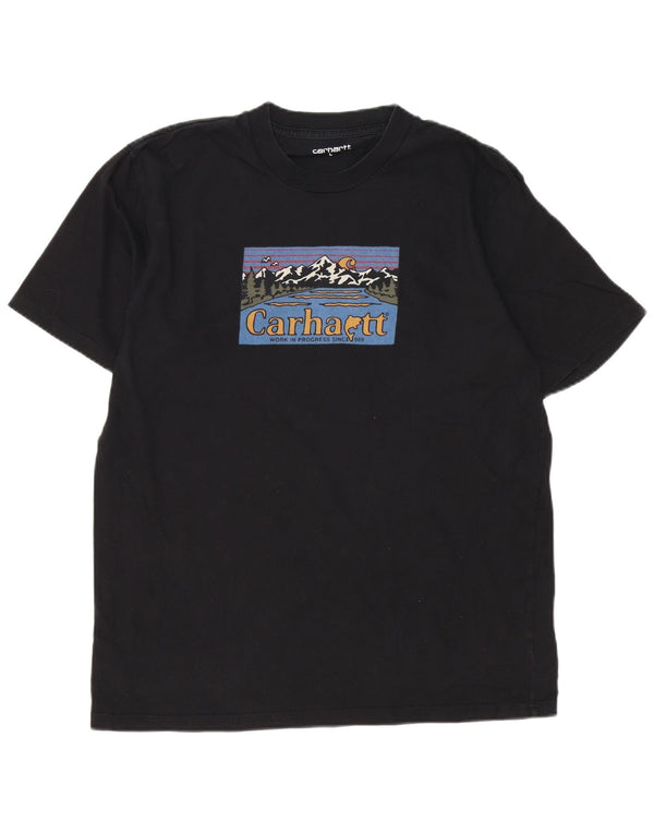 Carhartt T-shirt graphique pour hommes, grand, en coton noir