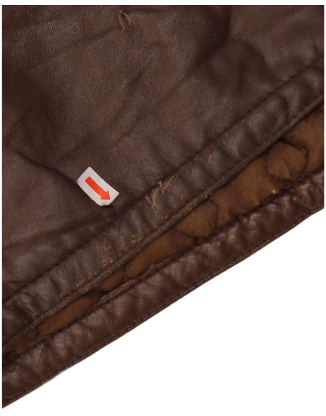 VINTAGE Veste en cuir homme IT 56 3XL Marron