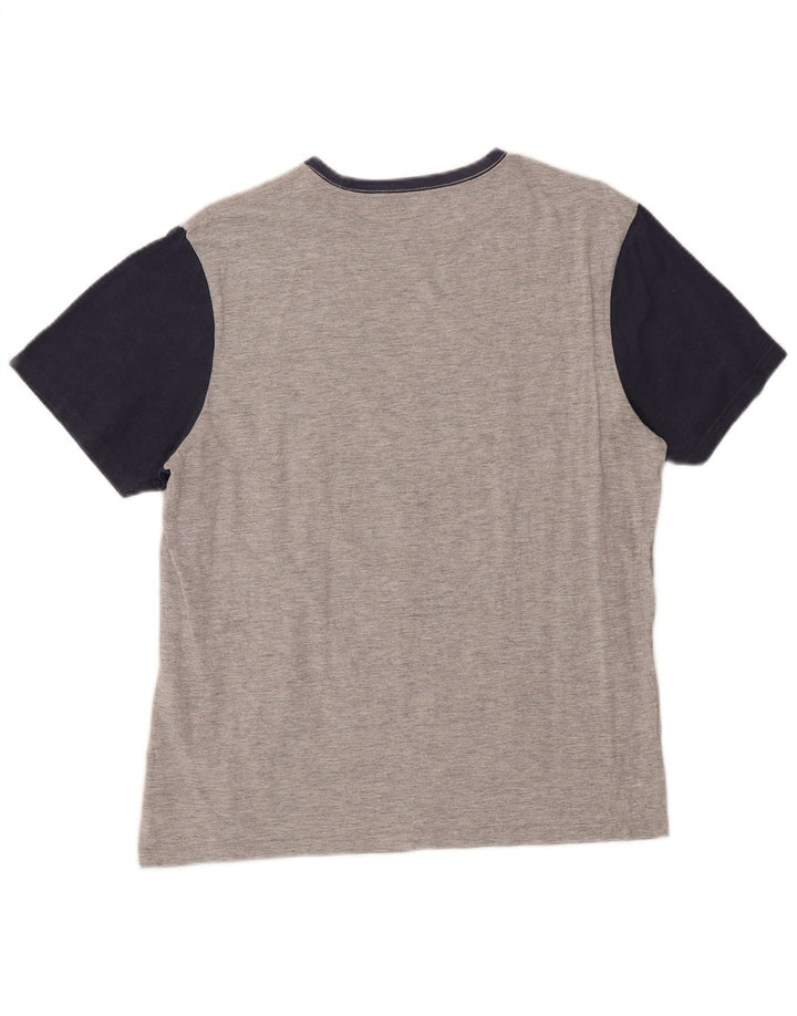 Volcom T-shirt graphique pour hommes, grand, en coton color block, gris