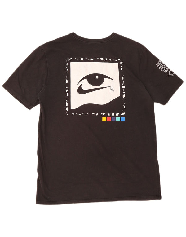 Nike Mens Athletic Cut Graphic T-Shirt Top Grand Noir Coton