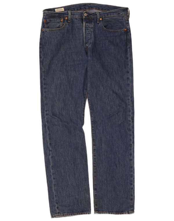 LEVI'S Jean Droit 501 Homme W33 L32 Bleu Coton