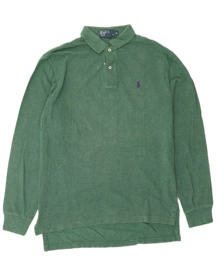 POLO RALPH LAUREN Polo à Manches Longues Homme Vert Moyen Coton
