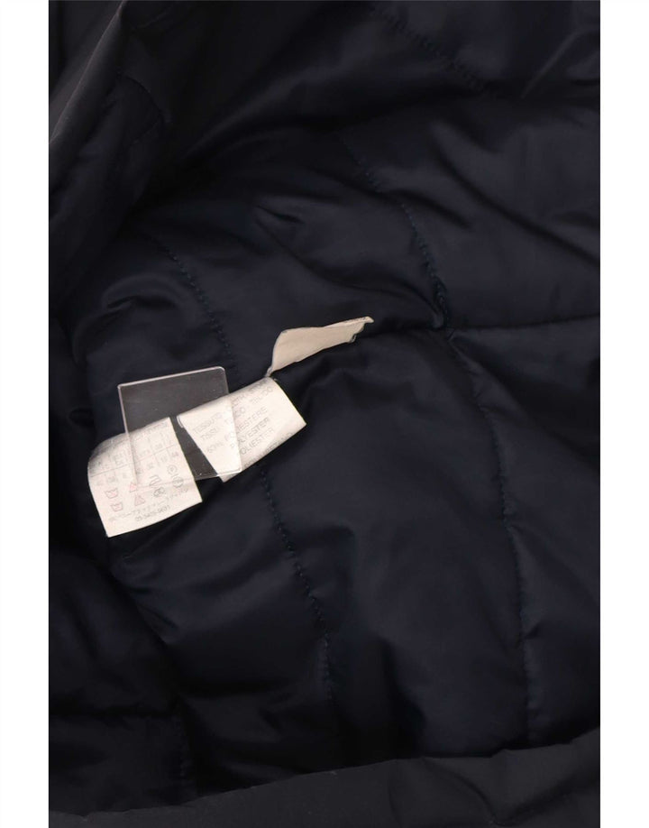 Marella Veste coupe-vent à capuche pour femme UK 12 Bleu marine moyen Polyester