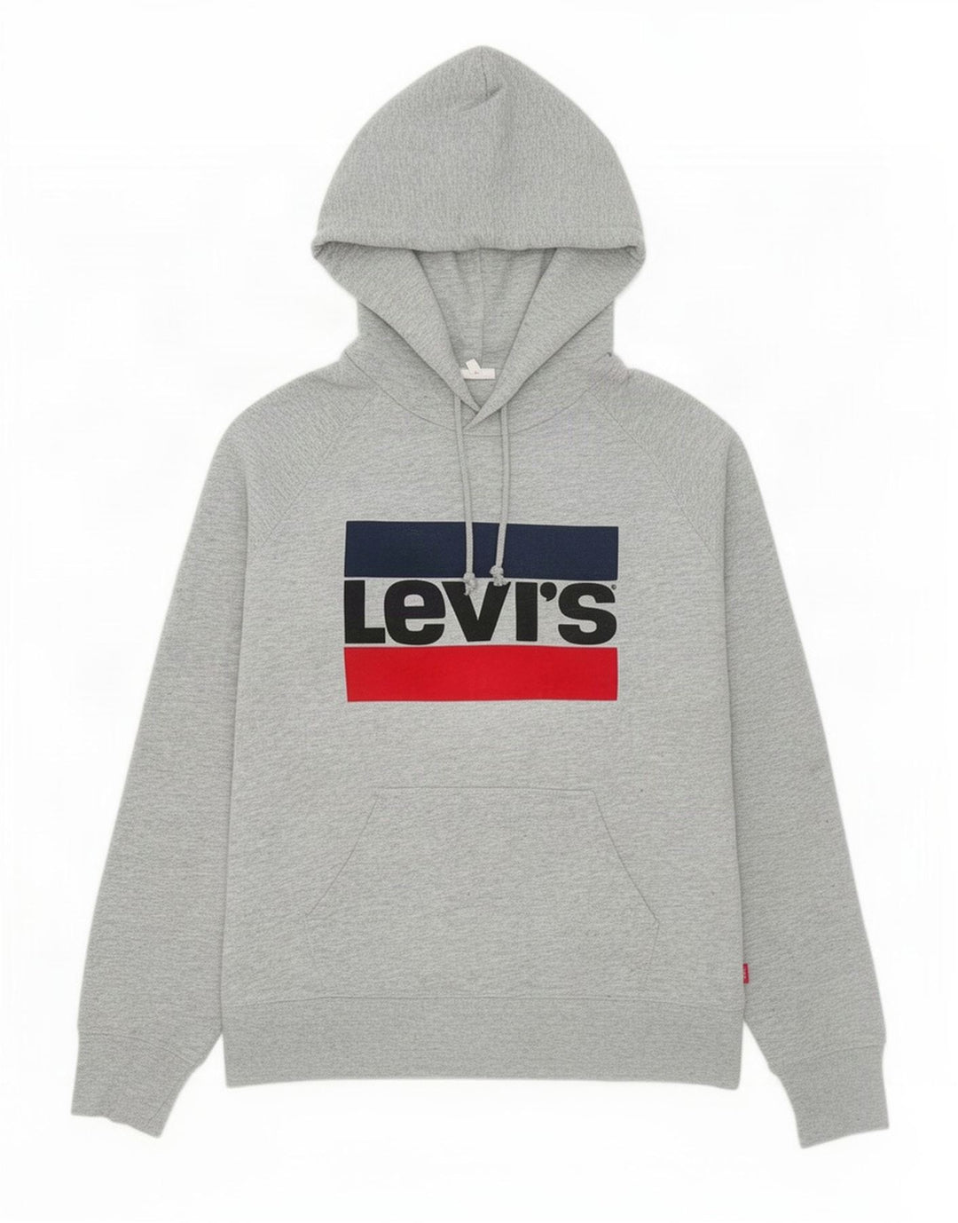 Levi's Pull à Capuche Graphique Homme Gris Small Coton
