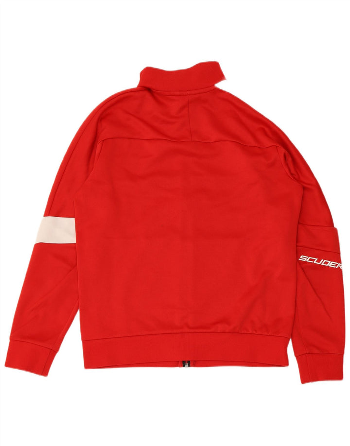 PUMA Veste de survêtement Ferrari pour femme UK 10 Small Rouge Colourblock