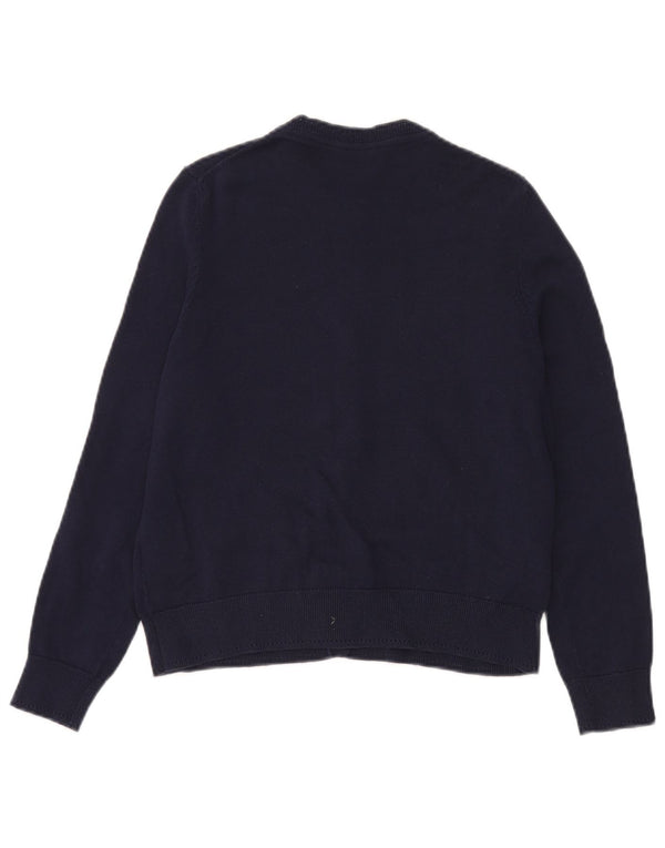 Crew Clothing Pull Cardigan Femme UK 6 XS Bleu Marine Coton