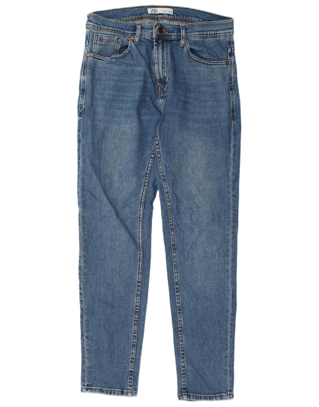 Zara Jean slim pour homme EU 42 Large W32 L30 Bleu