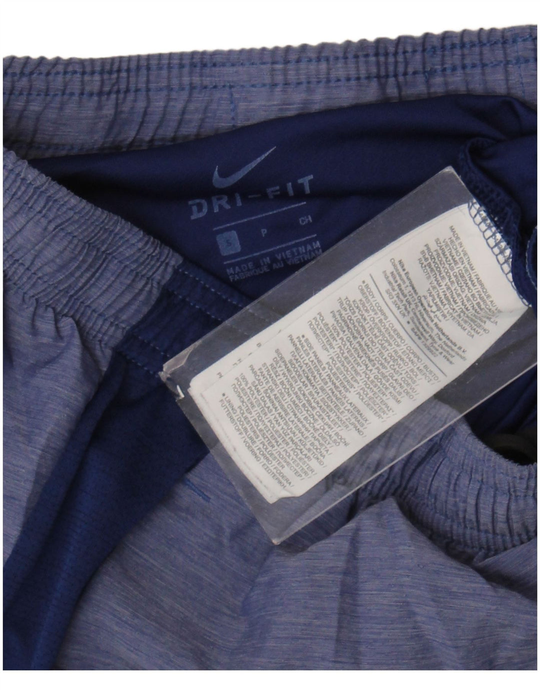 Nike Short de sport Dri Fit pour homme en polyester color block Taille S Bleu